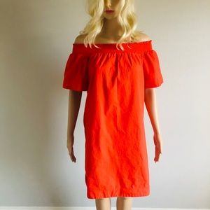 J.Crew Cotton Off the Shoulder Dress SZ 2
